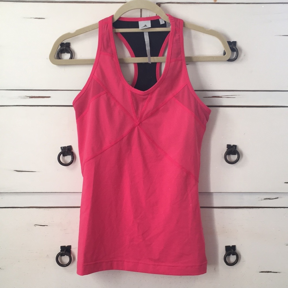 Stella McCartney adidas hot pink work out top lulu